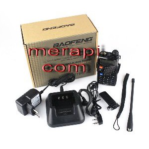 Unik Radio HT Baofeng UV5RE  Hitam  dual band   MCS   merapi com Murah