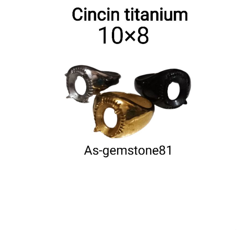 Grosir (SSC) Emban ring cincin [titanium] 10*8 Premium Termurah