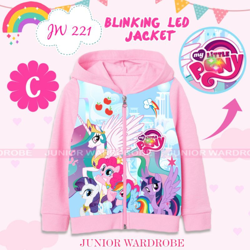 Jaket anak perempuan JW 221 blinking LED