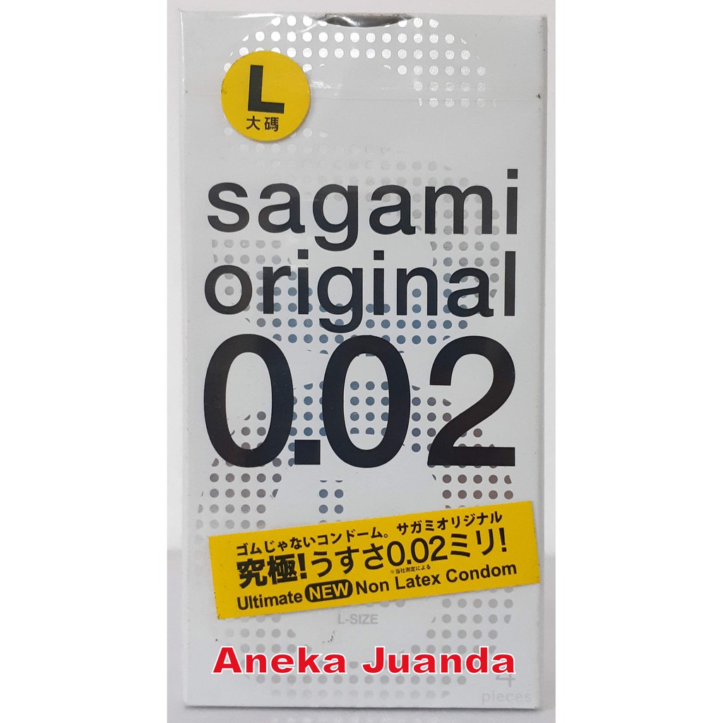 Sagami Original 0.02 ukuran L isi 4 dan isi 12