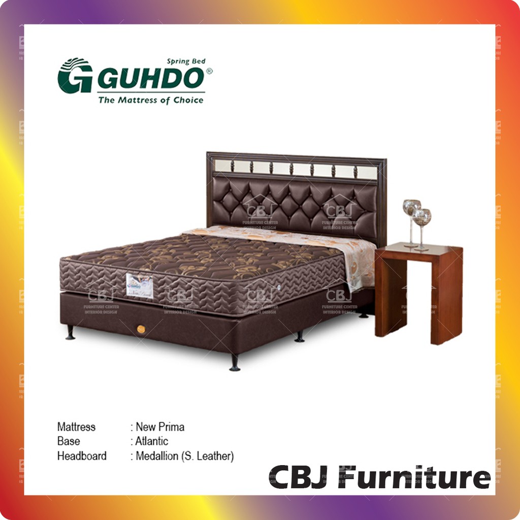 Guhdo Kasur Springbed New Prima Atlantik Style - Full Set Medallion - Khusus Jabodetabek
