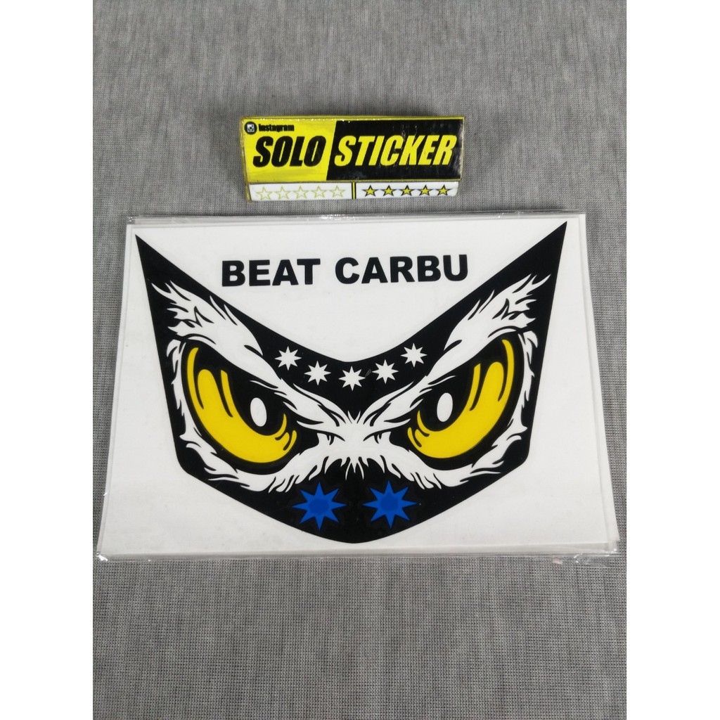 BISA COD Sticker Variasi Mata Variasi Lampu Depan Honda Beat Karbu Shopee Indonesia
