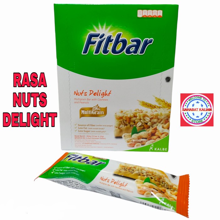 

Instant-Camilan- Fitbar Nuts Multigrain 22Gr 1 Box Isi 12 Pcs -Camilan-Instant.