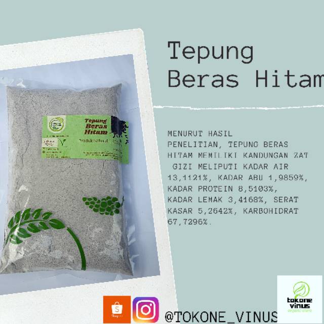 

Tepung Beras Hitam 500gr《Lingkar Organik》