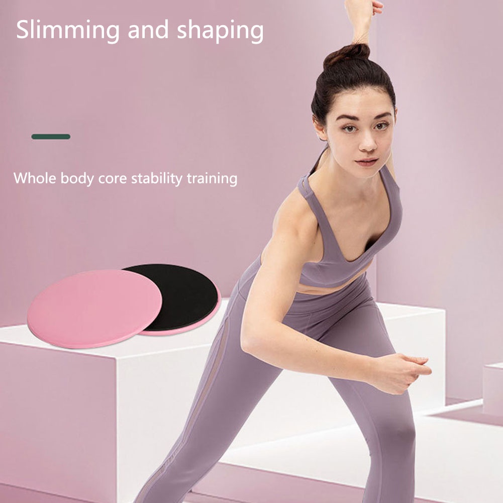 【1 pasang】Sliding Disc Gym Pilates/Slider Plate Yoga/Gliding Disc/Slider Plate Fitness