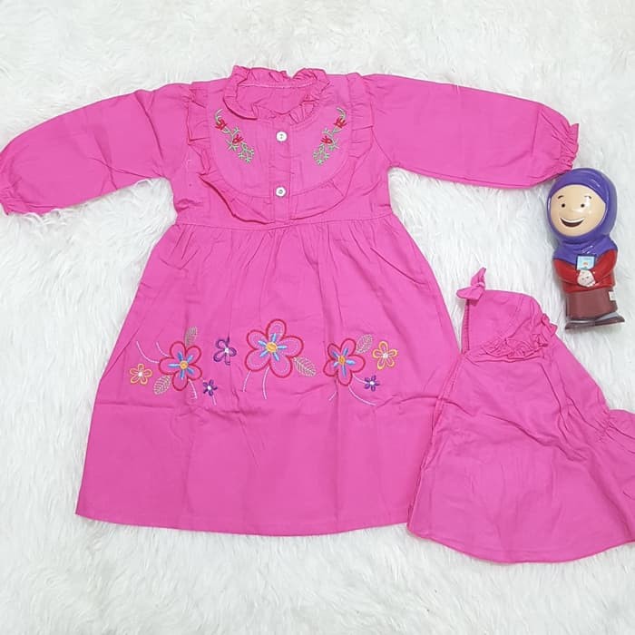 Nura Syar'I Teen/ Baju Anak Tanggung/ Baju Anak Remaja/ Gamis  2492VP Baju Perempuan Set Jilbab Bo