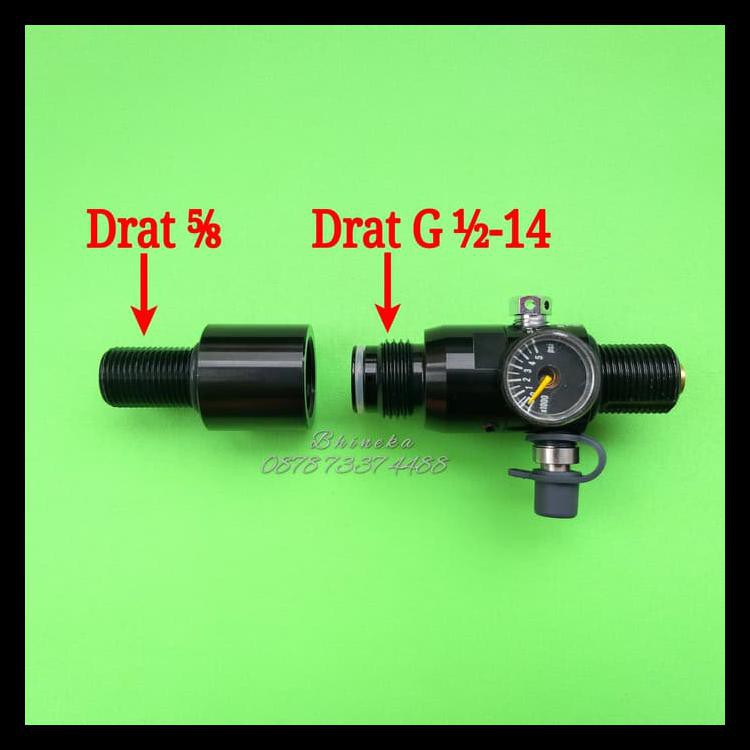 UNIK Adaptor/Sambungan Regulator Paintball drat luar 5/8