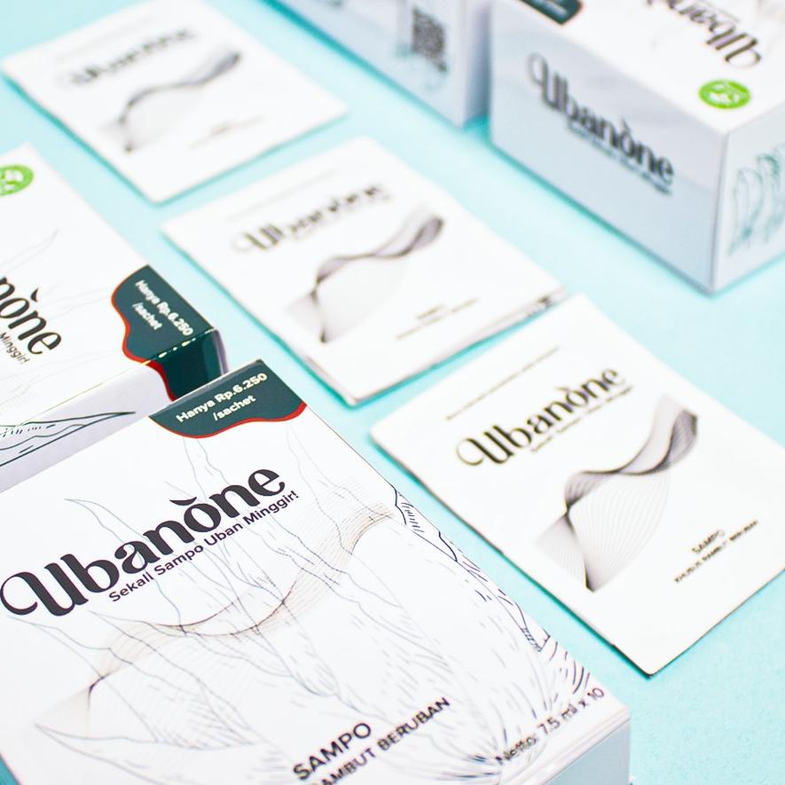 ♨ 4 Box PAKET HITAM SETAHUN Shampo Uban - Ubanone Shampo- Uban hilang dalam 3 menit bahkan kurang Ω