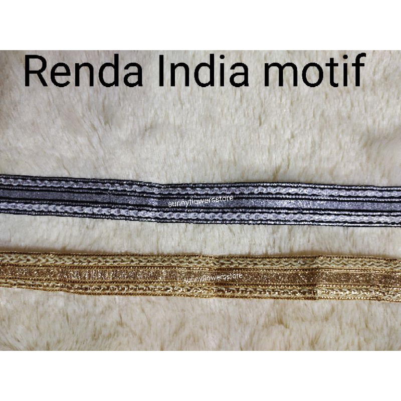 RENDA INDIA MOTIF 1936 LEBAR 2 CM ISI 10 YARD