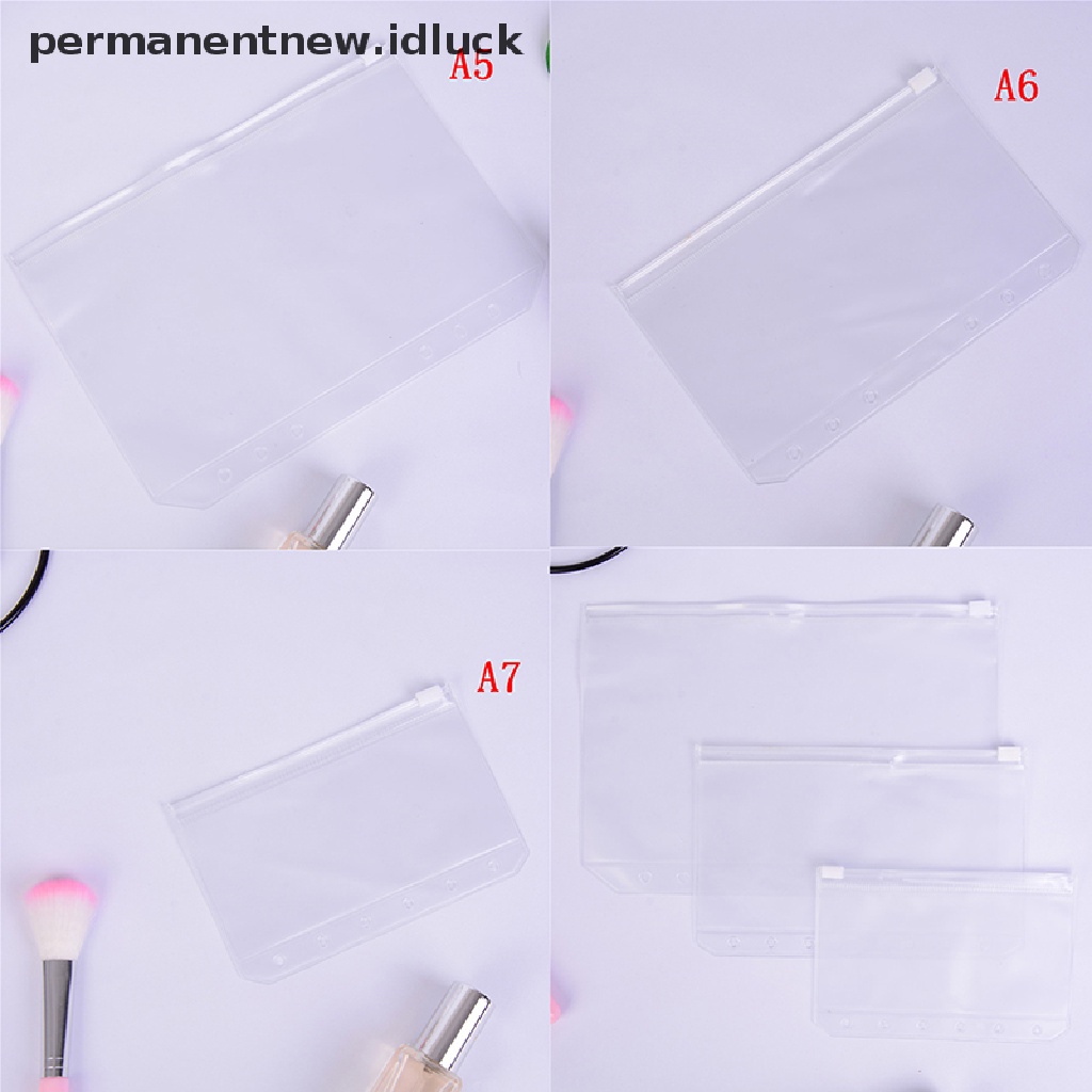 Tas Penyimpanan File Loose sheet A5 A6 A7 Dengan zipper Untuk Sekolah / Kantor