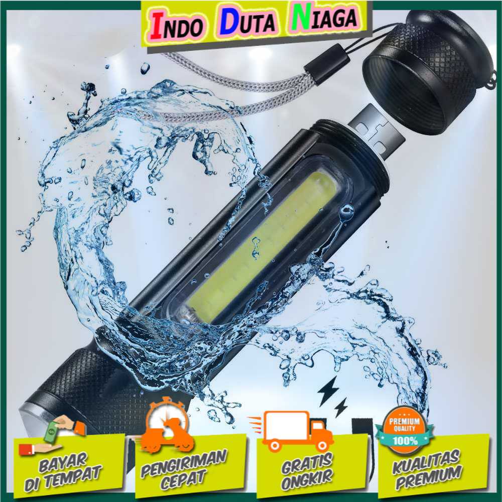 IDN TOOLS - TaffLED Senter LED Lantera USB T6 + COB 2300 Lumens - WY8106