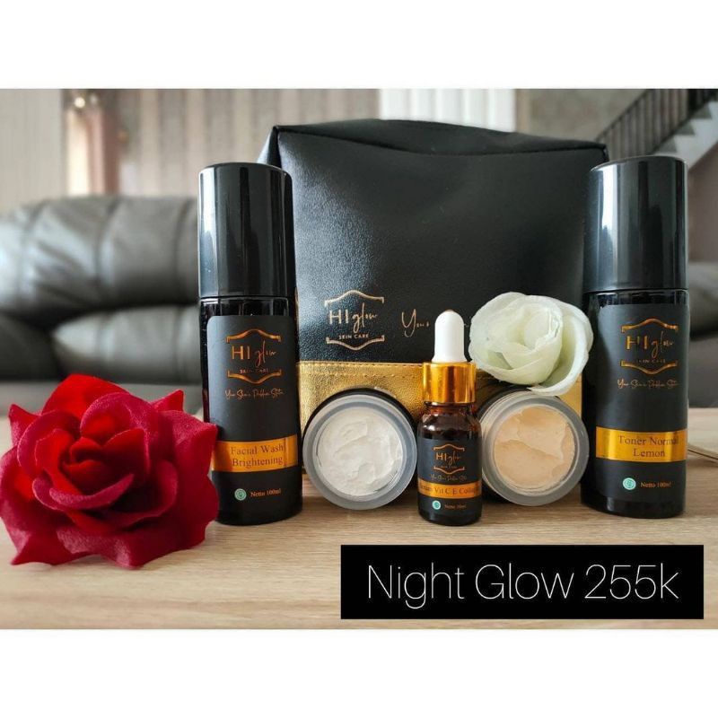 HIGLOW SKINCARE ORIGINAL BPOM PAKET NIGHT GLOW / REMOVE SPOT / ACNE DARK SPOT / ACNE PRONE
