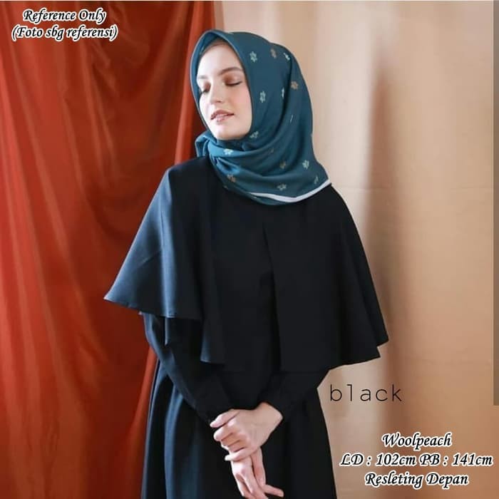 GAMIS SYARI ANNAJAH CAPUCCINO 900GR 110 140 ALLSIZE GAMIS SYARI BUSUI CADAR CREPE HQ POLOS MURAH I.