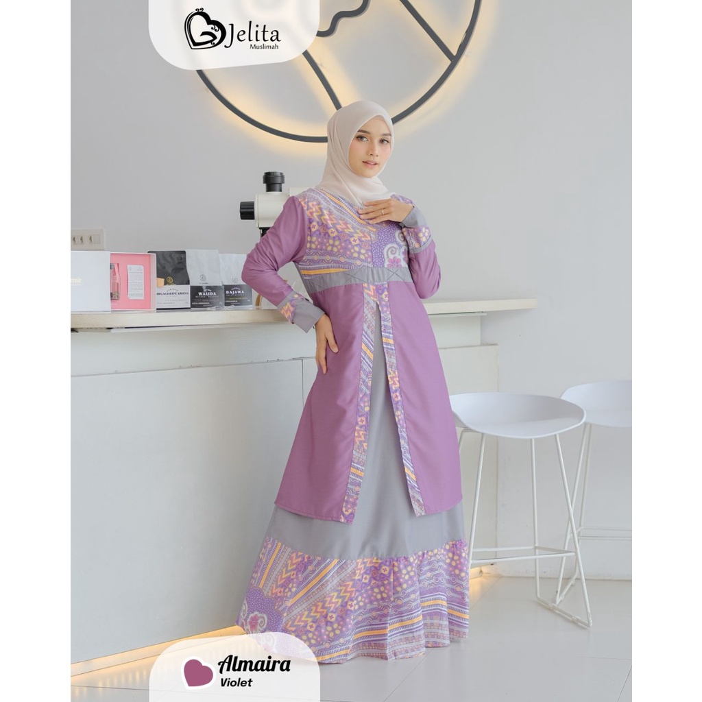 Gamis Katun Batik Terbaru ORI By Jelita Muslimah