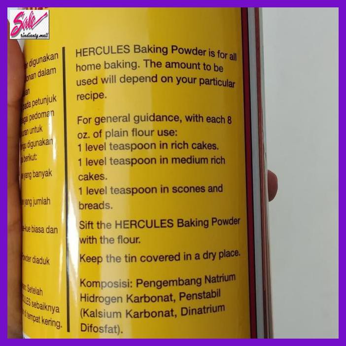 

DERPOWBAKING- BAKING POWDER HERCULES 450GRAM -ASLIII.