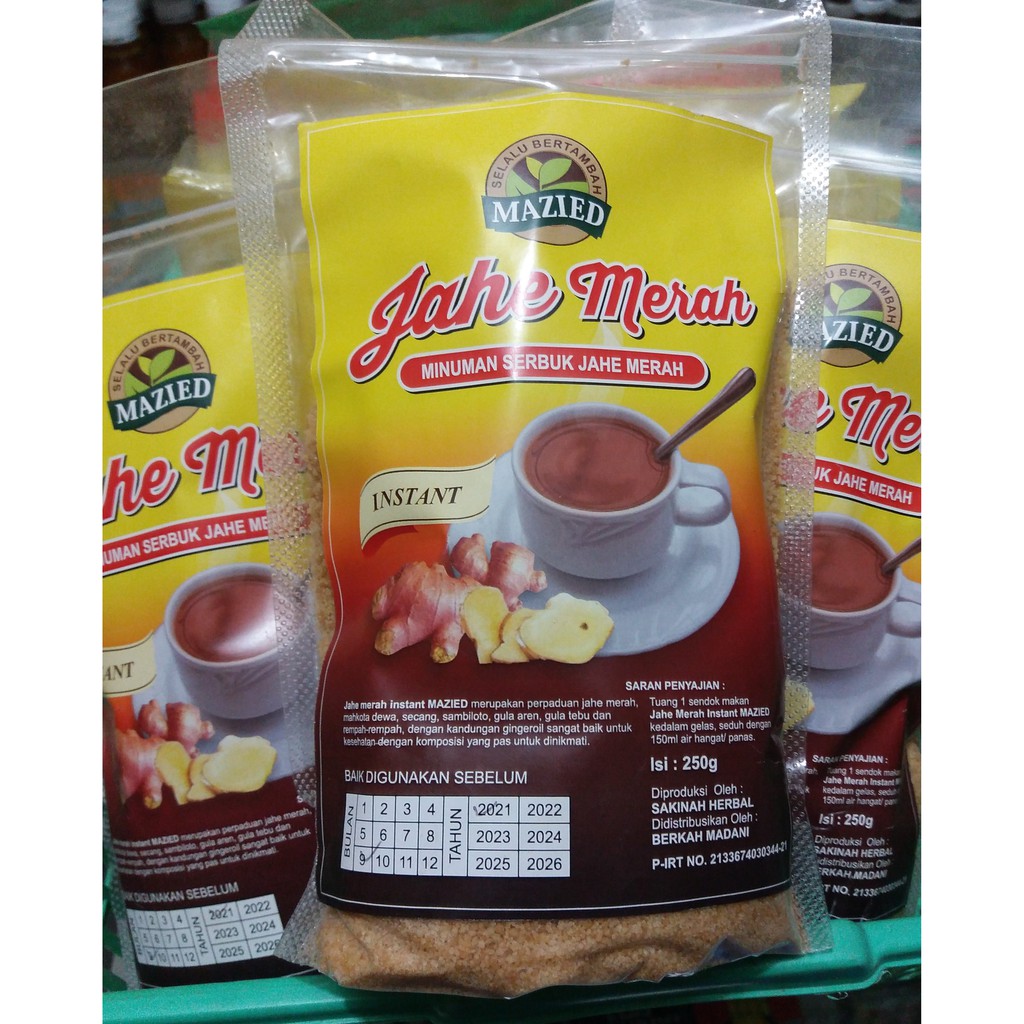 

JAHE MERAH INSTAN Mazied | Serbuk Jahe Instan
