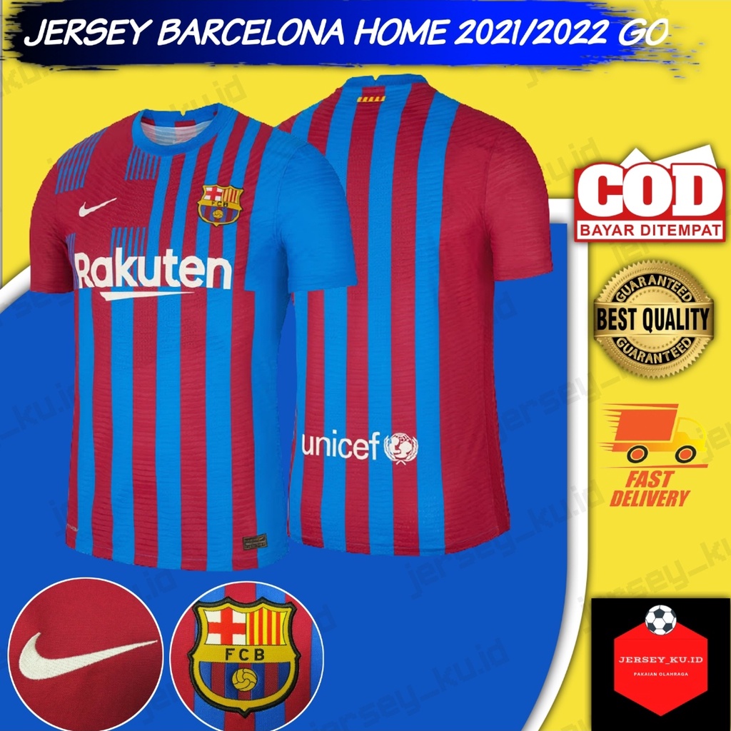 Jersey Barcelona Home 2021/2022 Grade Ori/ Baju Bola Barcelona Terbaru Home 2021/2022 Grade ori