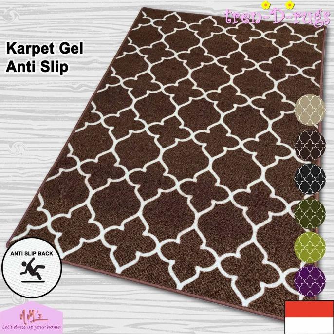 Tren-D-rugs Karpet lantai permadani anti slip murah sweden minimalis