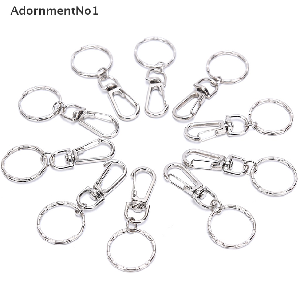 (AdornmentNo1) 10pcs / Set Gantungan Kunci Lobster 25mm Untuk Aksesoris DIY