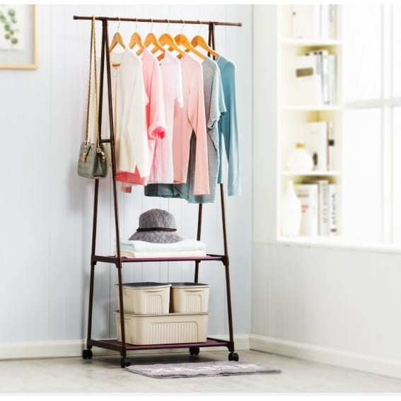 STAND HANGER CLOTH RACK LEMARI RAK  BAJU  PORTABLE  GANTUNGAN 