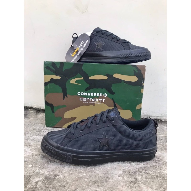 CONVERSE ONE STAR OX X CARHATT - TRIPLE BLACK