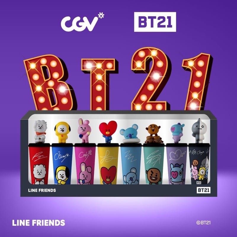 LIMITED EDITION CGV x BT21 OFFICIAL TUMBLR CUP BT21 OFFICIAL