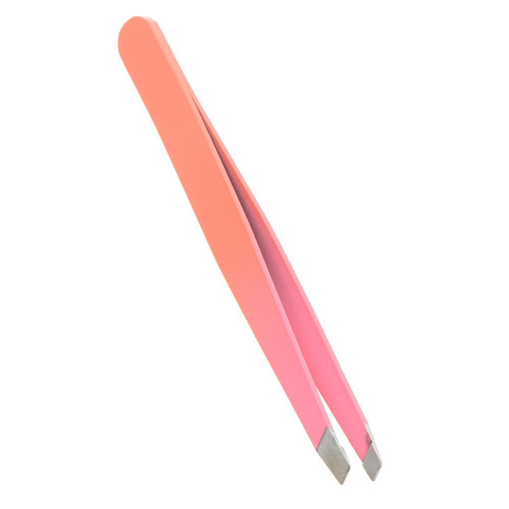 Solighter Penjepit Alis Baru Membuat Kecantikan Stainless Steel Slant Head Hair Removal Slant Tip Pinset