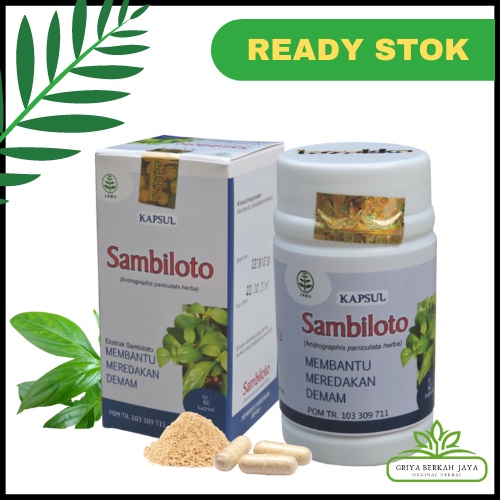 Kapsul HERBAL SAMBILOTO KAPSUL EKSTRAK SAMBILOTO TAZAKKA ORIGINAL 100 % asli