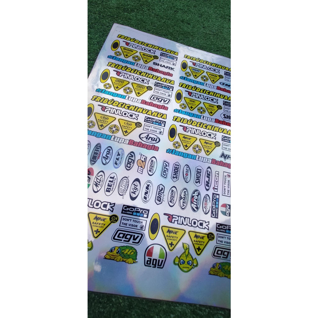 

Stiker Pack Sponsor Visor HELM - Sticker Visor Helm 1 set JP