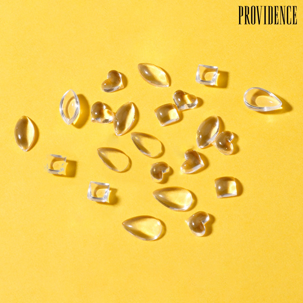 Providence 100pcs / Set Ornamen 3d Bahan Resin Translucent Untuk Dekorasi Nail Art Charms