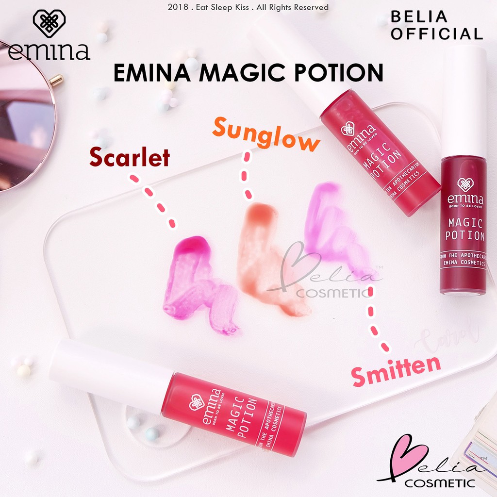 ❤ BELIA ❤ EMINA Magic Potion Lip Tint 5.5mL no 1-6 | liptint emina