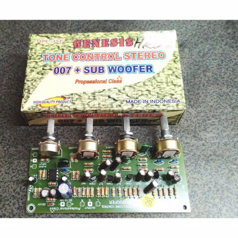 kit tone control stereo 007 subwofer GENESIS