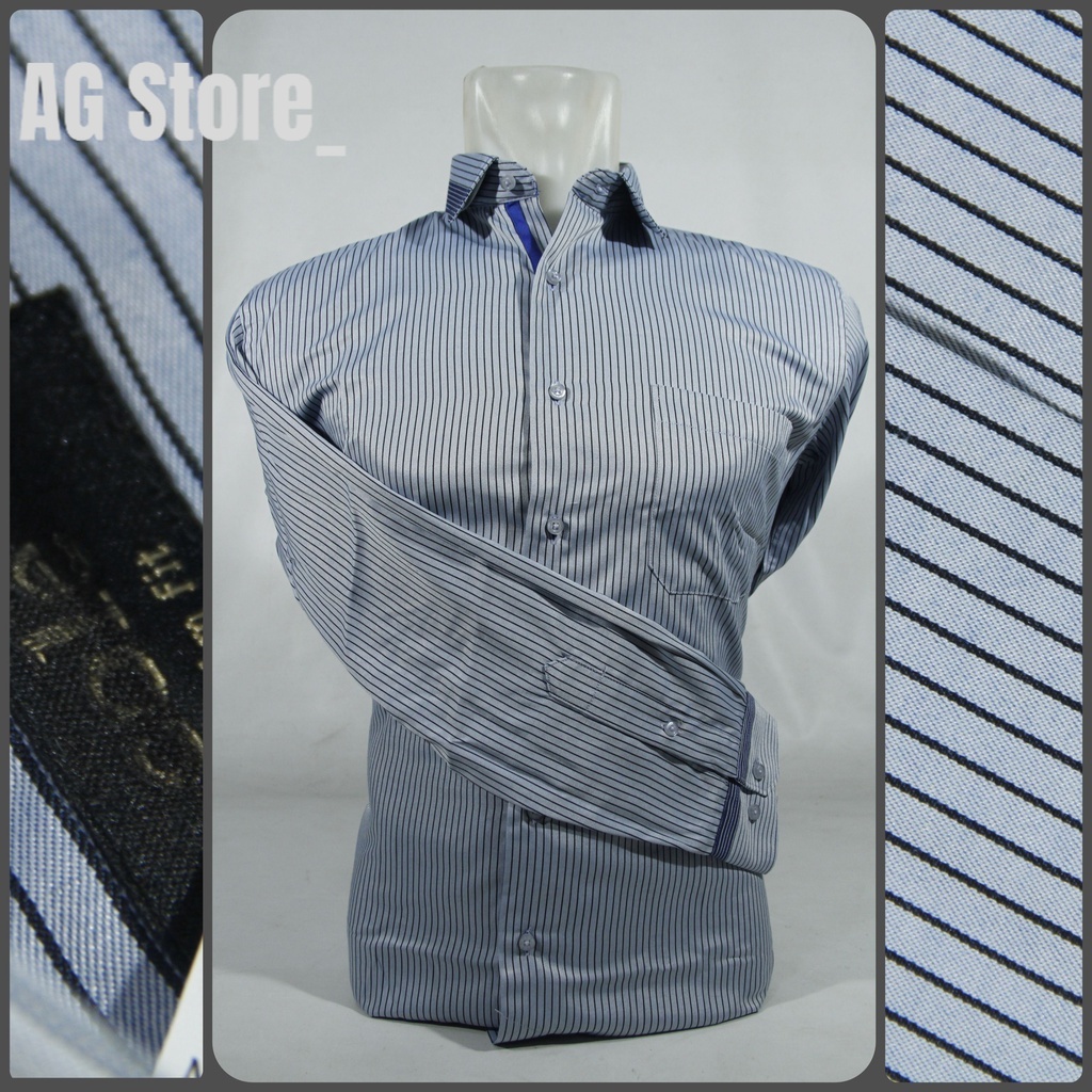 COD Kemeja Pria Formal Lengan Panjang COLE Slim Fit Motif 08 | Hem Formal 100% Original Brand