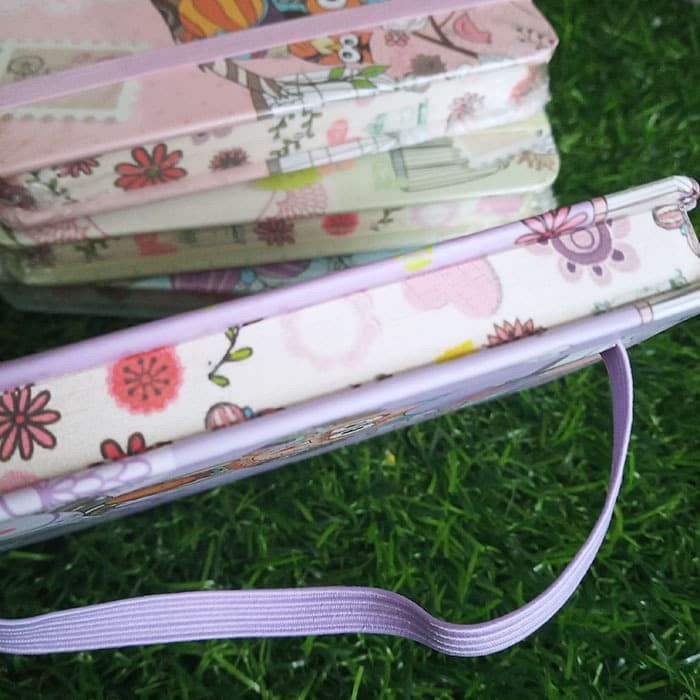 

Sale!!! Mini Memo Saku / Buku Tulis Hard Cover Dengan Tali - Owl - Pink Promo