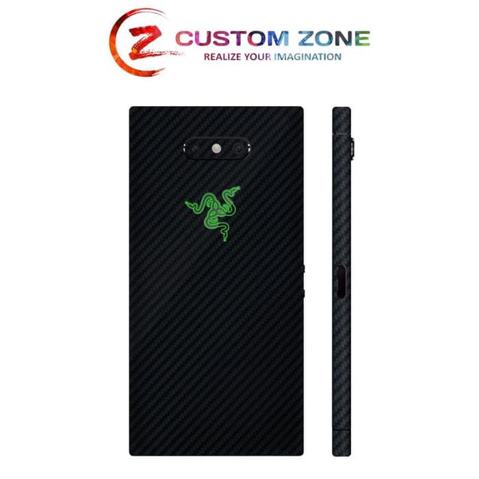 CUSTOMZONE - Skin/Garskin 3M For Razer Phone 2 - Black Carbon