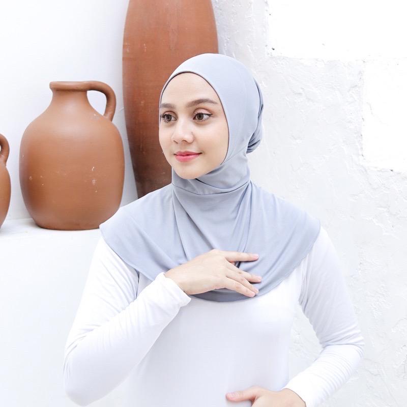 Inner Ciput Ninja Antem Anti Budeg Daleman Hijab Sporty Jersey Premium Polos Anti Tembem Adem