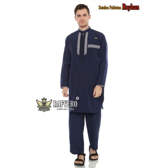 La - Tahzan Setelan Kurta Pakistan Pria/Koko Setelan Dewasa/Baju Musil Gamis Terpopuler