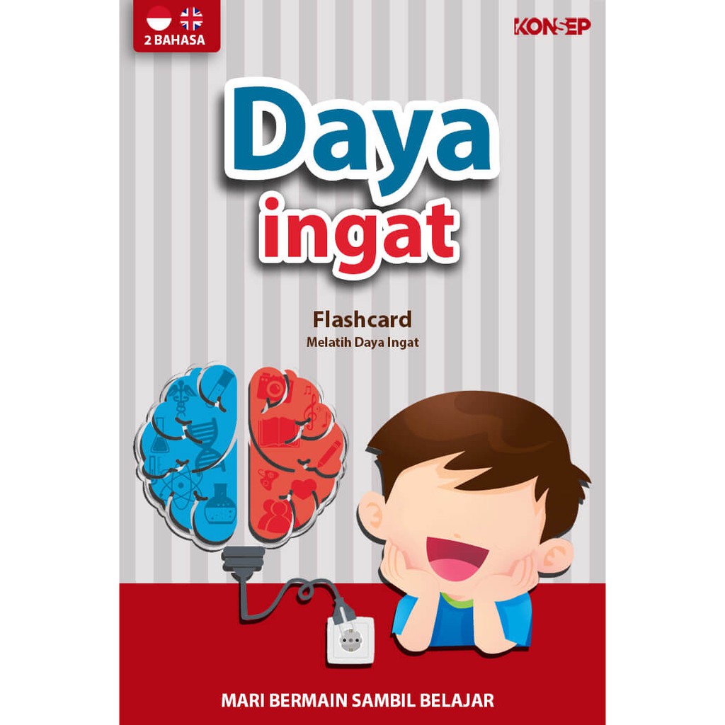 Flash Card Daya Ingat - Kartu Belajar Anak Bergambar - Konsep Studio Original