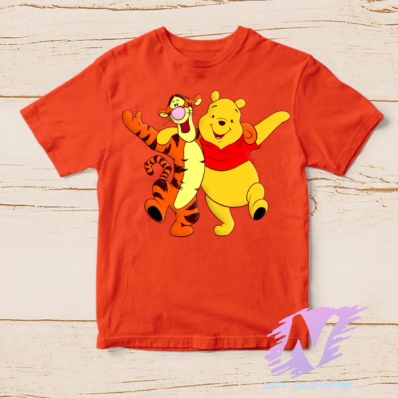 kaos anak kartu Winnie the pooh