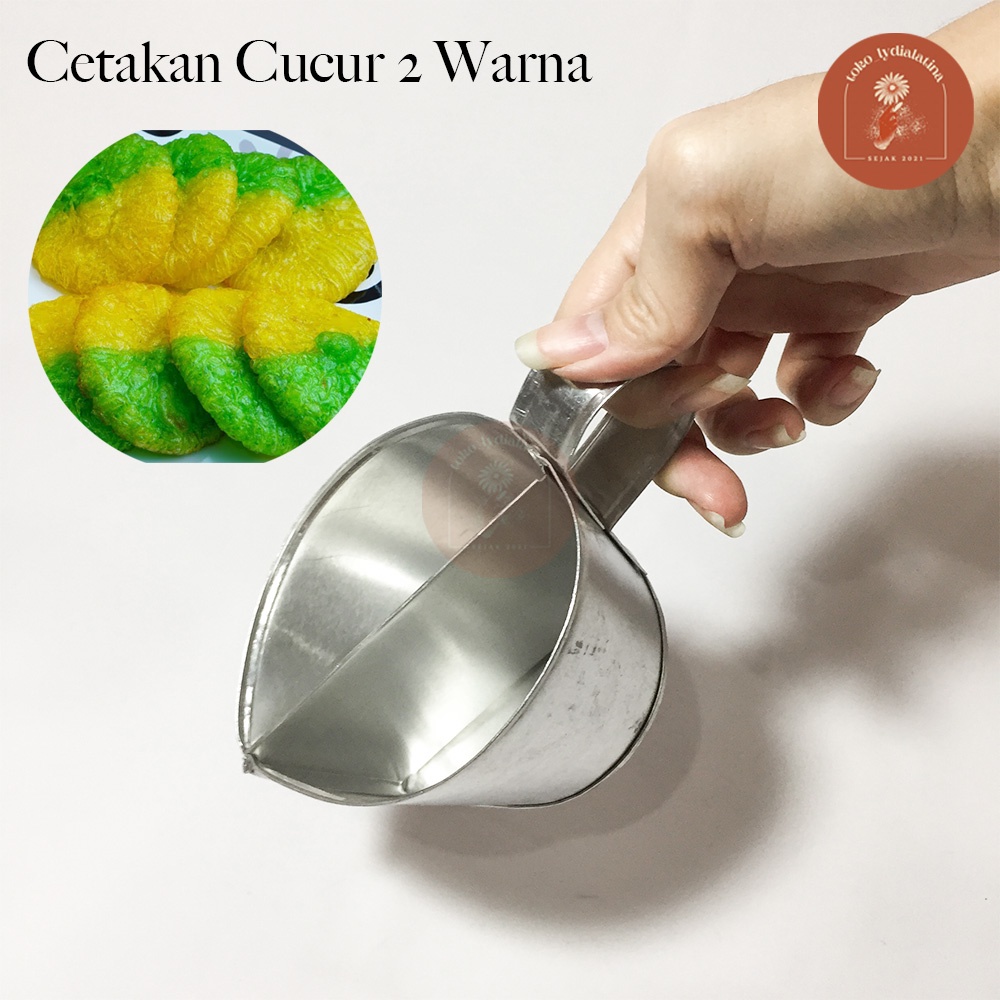 MURAH Cetakan CUCUR / KUCUR 2 WARNA / Cucur Pelangi
