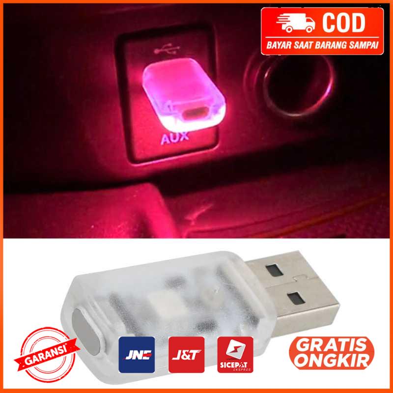 Lampu LED RGB Mini USB Car Light Interior Mood Light IS505