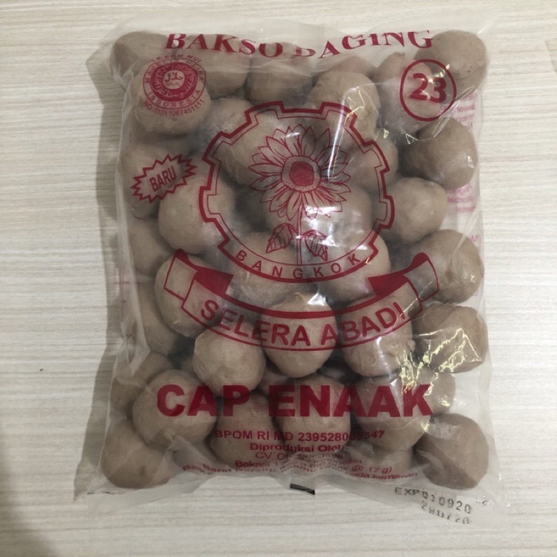 

Bakso Sapi Cap Enak Selera Abadi Isi 25 pcs