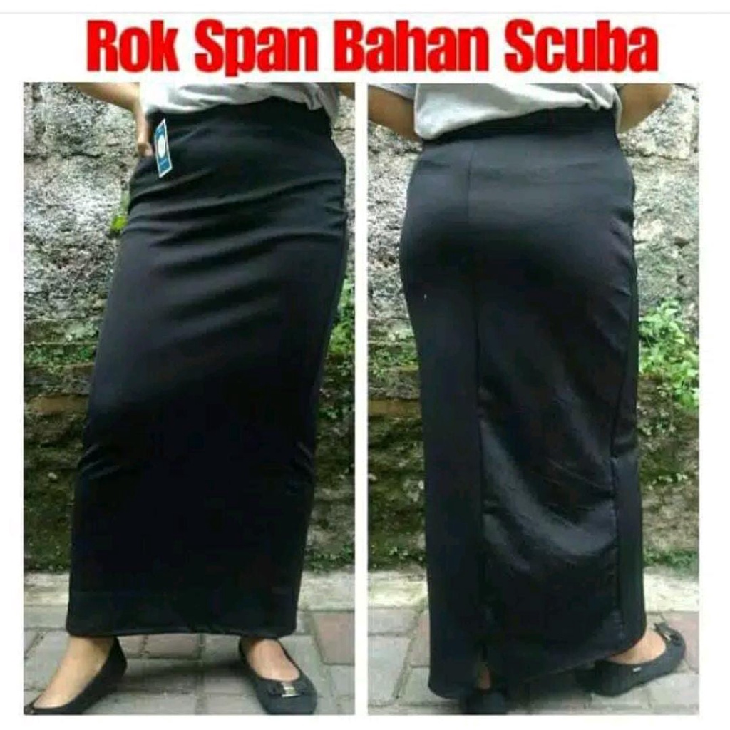 ROK SPAN JUMBO BIG SIZE XXL/XXXL / ROK KERJA FORMAL / ROK SPAN PANJANG MAXI SKIRT