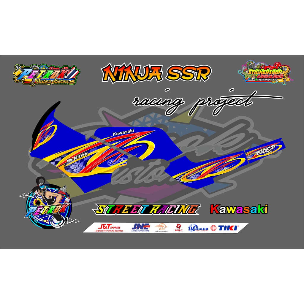 Striping Variasi Ninja SSR 150 Les Kawasaki Ninja