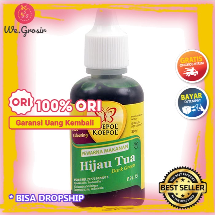 

KOEPOE KOEPOE PEWARNA HIJAU TUA 30 ML