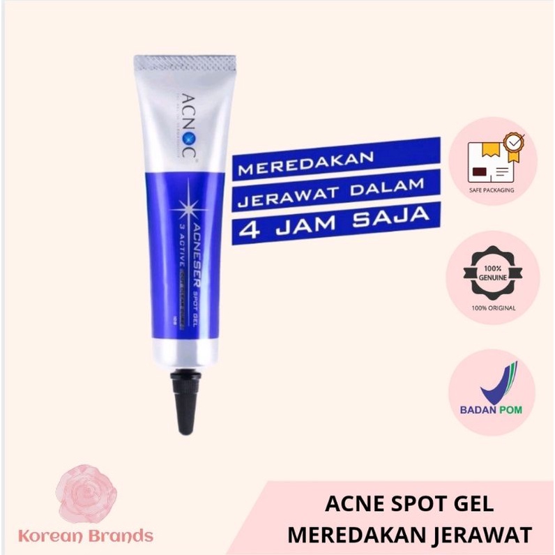 Jerawat reda dalam 4 jam saja! ACNOC Acneser Spot Gel 15G [FREE All Hybrid Essence