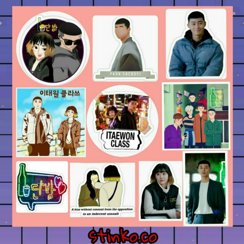 

[30PCs] STIKER LUCU ITAEWON CLASS DRAMA KOREA UNTUK LAPTOP/LEMARI/JURNAL/CRAFT/DIY