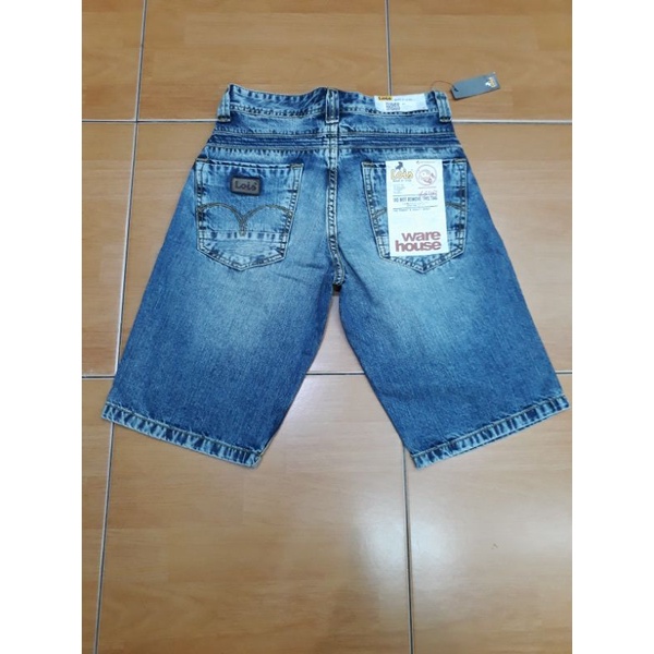 celana denim pendek lois asli konter
