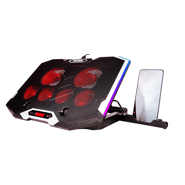 Coolingpad NYK Nemesis X5 KINGFISHER Cooling Pad pendingin laptop 6 super fan 7 flowing mode RGB