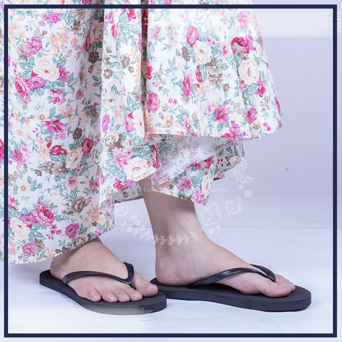 Alantasik - Sandal jepit polos / sandal wudhu / sendal wanita / basic heels / spon murah RS